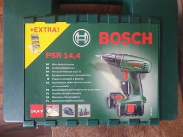 Wkrętarka Bosch 14,4 V ładowarka walizka