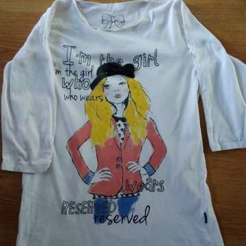 Koszulka dziewczęca rozmiar 164 reserved