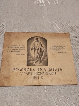 Powszechna Misja Parafij Poznańskich 1931r