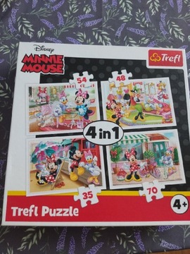 Puzzle Trefl Minnie Mouse 4 w 1 