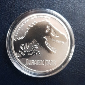 Niue Jurassic Park, 1oz srebra,2020r, 