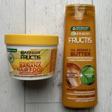 GARNIER FRUCTIS szampon maska banana hair food