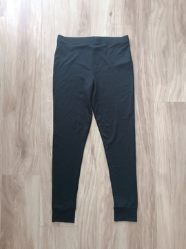 Czarne długie legginsy termiczne 40/42 L/XL