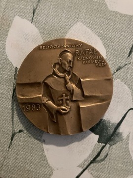 Medal błogosławiony rafał kalinowski karmelita bosy 1983