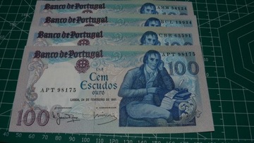 Banknot 100 escudos - Portugalia 1981 - UNC