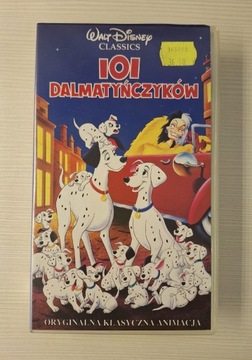 101 dalmatyńczyków Disney kaseta VHS hologram bdb