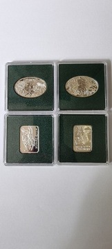 4  monety 925 Ag Polska