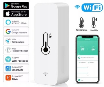 Czujnik temperatury i wilgotności WiFi TUYA 