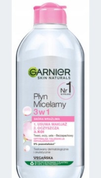 Garnier 0Płyn Micelarny 3w1 wrażliwa skóra400ml