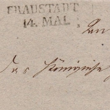 Wschowa (Fraustadt) - list do Leszna z 1831 roku
