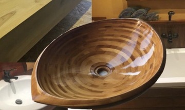 Umywalka drewniana - bambusowa