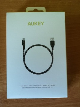 Kabel USB-C AUKEY CB-AC1 1.2m czarny ultraszybki