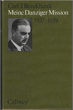 Meine Danziger Mission 1937-1939 Burckhardt