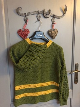 Oryginalny handmade sweter