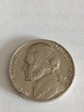 USA 5 cent 1969 rok