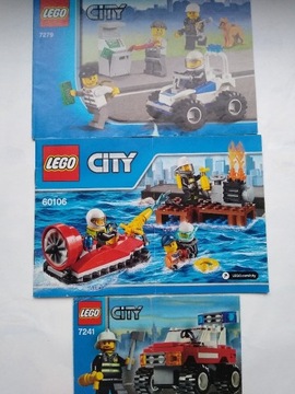 Lego City instrukcje 7241, 7279, 60106