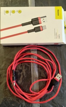 Kabel przewód usb typ c Baseus 2m 2A (catklf-c09)