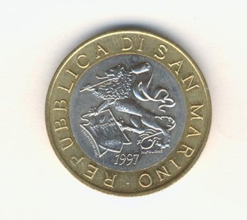 1000 Lirów 1997 r