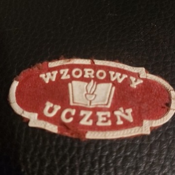 Wzorowy Uczeń-tarcza szkolna z okresu  PRL