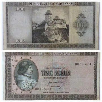 Czechosłowacja 1000 Koron 1945 