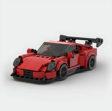 Auto z klocków Porsche GT3 RS Czerwone