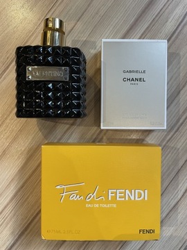 Flakony po perfumach / CHANEL, Valentino, Fendi