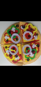 zabawka jedzenie z filcu pizza