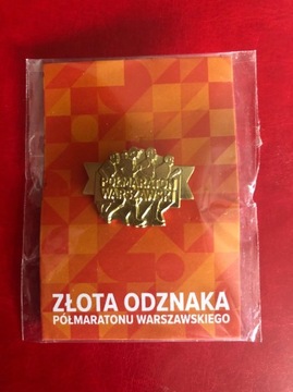 Złota odznaka „Półmaratonu Warszawskiego” - nowa