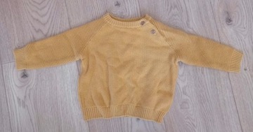 Sweter musztardowy C&A rozmiar 68