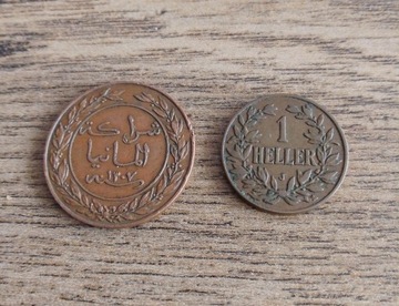 Zestaw monet Niemiecka Afryka Wsch. Ostafrika