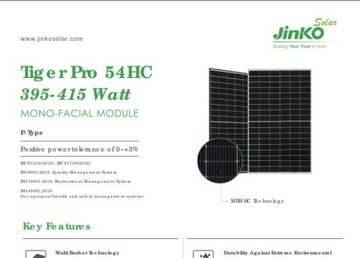 Jinko Solar JKM445N-60HL4-V Czarna Rama