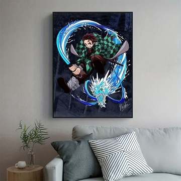 CIEKAWY PLAKAT ANIME BLUE DRAGON jakość:CANVA