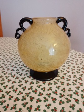 Szklana waza z lat 30-tych