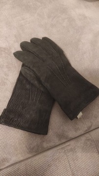 Rękawiczki z naturalnej skóry damskie rozm 8
