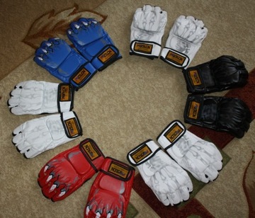 Rękawice MMA Ju Jitsu przyrządówki pazury kości