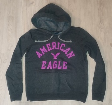 Bluza American Eagle r. S kaptur kangurka szara