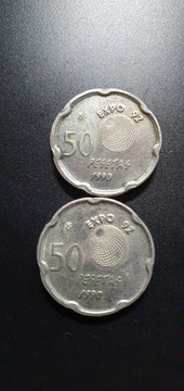 Hiszpania 50 peset 1990 rok
