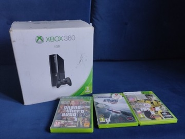 Xbox 360 4gb+ 3 gry