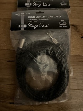 IMG Stageline MEL-602/SW Kabel liniowy audio, 6m