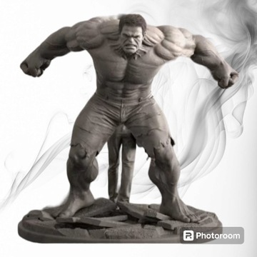 Figurka druk 3D żywica " Hulk & Bruce  " - 20 cm
