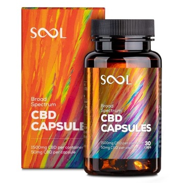 CBD Capsules 1500 mg 30 pcs | SOOL (Pack of 10)