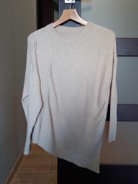 Asymetryczny sweter damski nietoperz XL