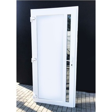 Drzwi PCV,  Plastikowe Białe Nowe 100x210