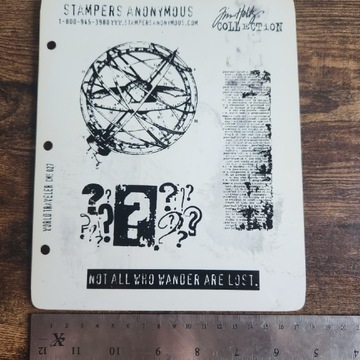 Stemple gumowe Stampers Anonymous Tim Holtz - World Traveler CMS027