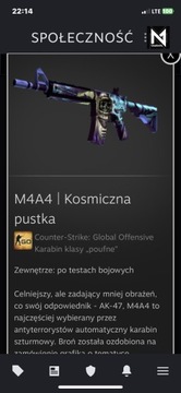 Skin CS:GO M4A4 | Kosmiczna pustka