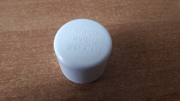 Zaślepka do klejenia NIBCO 3/4" PVC-U  - NOWA