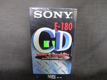 Kaseta VHS SONY E- 180_Nowa