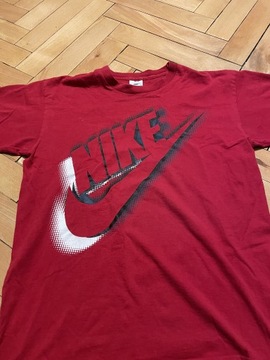 Koszulka czerwona 90s vintage duże logo