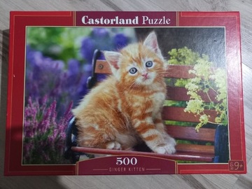Puzzle 500 rudy kotek (ginger kitten) Castorland