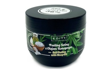 Peeling solny Editt Cosmetics z olejem konopnym